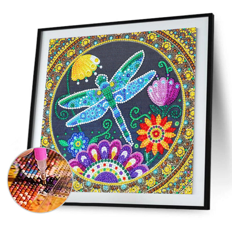 Partial Special Shape Crystal Drill Dragonfly Diamond Painting Drawing Kit Newly