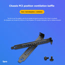 5pcs Heat Dissipation PCI Baffle Dustproof Chassis Expansion Slot Cover Plate