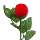 Valentine's Day Artificial Rose Flower Engagement Ring Gift n Desig Box D3L9