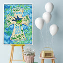 5D DIY Cross Luminous Diamond Painting Full Round Drill Home Decoration Gifts
