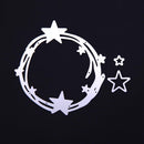 3pcs Metal Circle Punching Molds Stars Carbon Steel Stencil for Cutting Walls