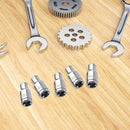 5pcs 4mm Double End Mini Short Hexagon Ratchet Wrench Tensioner Socket Sleeve Head