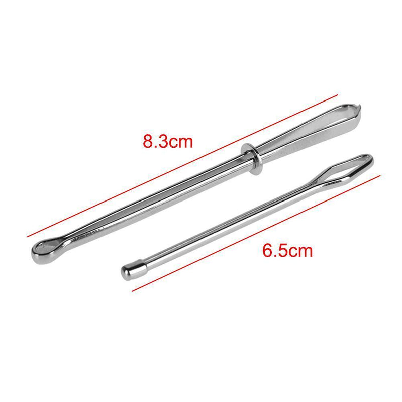 2pcs/Set Stainless Steel Quoted Clips Elastic Belt Carrying Rope Weaving Tool