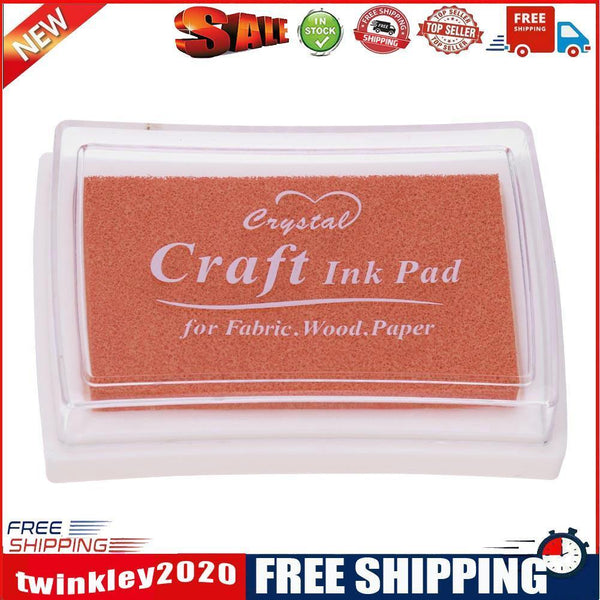 Inkpad DIY Home Stamp Ink Pad Scrapbooking Printing Stationery(Ocher-Yellow