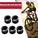 5pcs Bike Chainring Bolts Single Double Ring Chainring Bolts (4.9mm Black) Newly