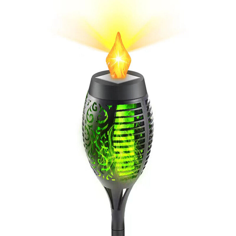 #A 1/2/4/6/8pcs Solar Flame Torch Light Outdoor Waterproof Lighting Decorative L