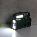 #A Solar Powered Radio Receiver SOS Alarm Hand Crank Radio Reading Lamp for Camp