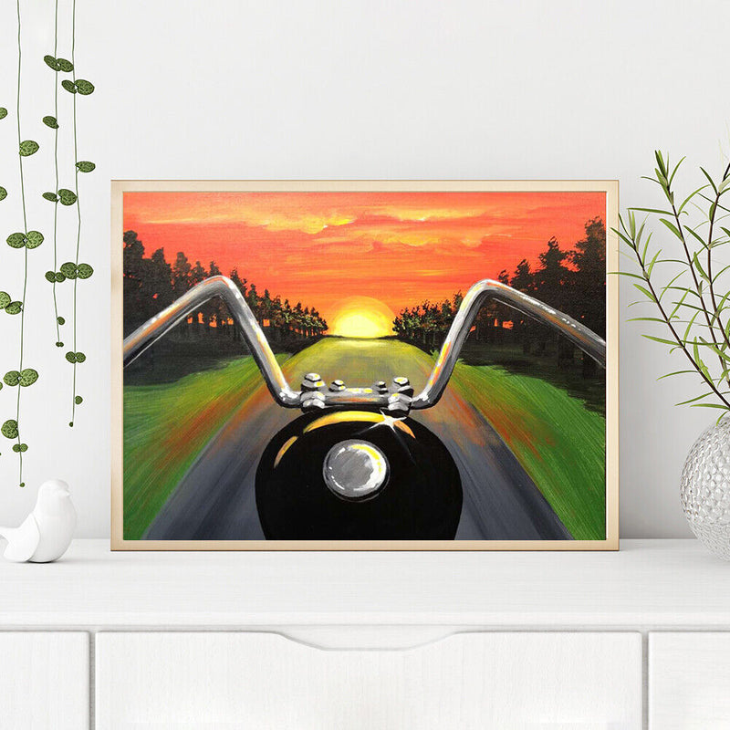 Off Towards Sunset Oil Paint By Numbers Kits Canvas DIY Picture Hand Painted