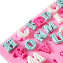 Decorating Bakeware Mould Alphabet Silicone Mold Capital Letter Cake Fondant