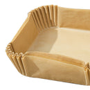 100x Air Fryer Parchment Liners Non-Stick Baking Oil Paper Oven Mat (Brown)