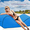 Waterproof Nylon Lazy Bag Inflatable Sofa Outdoor Air Bed (Navy Blue Small)