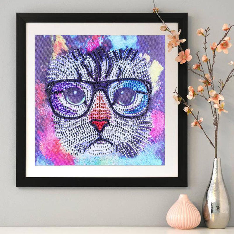 5D DIY Special-shaped Diamond Painting Animal Cross Stitch Rhinestone Home Decor