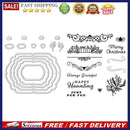 Metal Cutting Die Transparent Seal Stamp for DIY Scrapbooking Blessing Patter