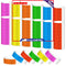 1600 DuPont paper bracelets 6 colors (red orange yellow green pink bl)