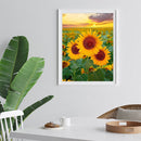 Mosaic Rhinestone Craft Diamond Painting 5D DIY Sunflowers Picture Poster Decor