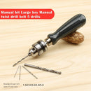 Hand Twist Drill Set with 1.5/2.0/3.0/4.0/5.0mm Bits Manual Drilling Tool Newly