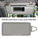 Auto Sun Visor Shade Mirror Cover Board for Benz S-Class W220 (Grey Left) Newly