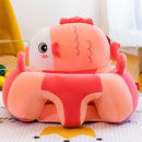 Baby Sofa Support Seat Cover Plush Learning To Sit Feeding Chair (Fish) Newly