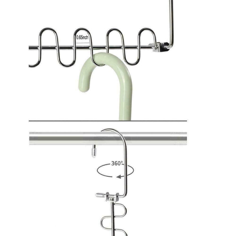 Space Saving Hangers Metal Hanger Cascading Hanger Goo Tool T1H Home M3A7