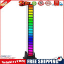 Type-C APP Control RGB 32LED Voice-Activated  Light Bar (Piano White x2)