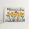 Canvas Painted Oil Paint By Numbers Flower Letters DIY Modern Bedroom Wall Art
