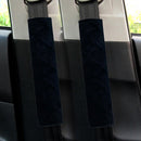 2pcs Car Seat Belt Cover Non Slip Fluffy Safety Belt Shoulder Pad (Black) Newly