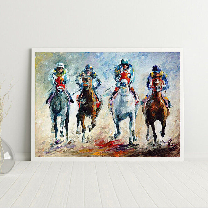 Frameless Oil Paint By Numbers Wall Art Posters Picture Craft Kit Home Decor