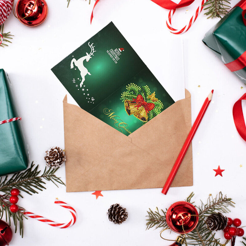 DIY Diamond Painting Christmas Card Special Shaped Drill Mosaic Greeting Card