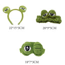 Makeup Wide-brimmed Elastic Hairbands Funny Frog Hairband Washing Headband