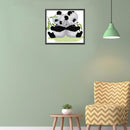 14CT Partial Cross Stitch Back to Back Panda Counted DIY Embroidery Kits