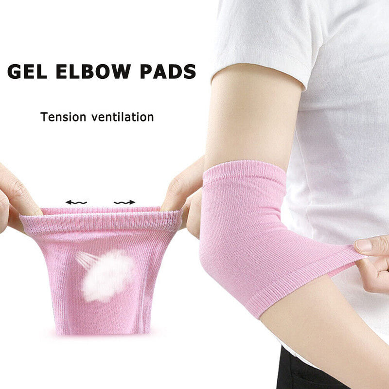 1 Pair Moisturizing Gel Elbow Pads Skin Nursing Cover Cracked Repair Sleeves
