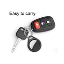 High Density PC Case Cover with Carabiner Compatible with AirTag (Black) Newly