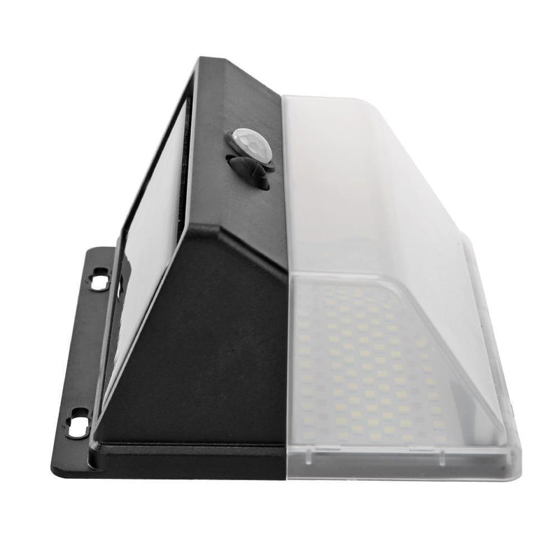 206LED Solar Motion Sensor Wall Light Outdoor Waterproof Garden Street Lamp