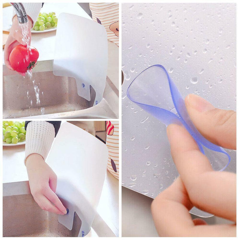Sink Anti Splash Water Baffle Board Water Guard Splatter Kitchen E6W4
