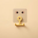 Cute Wall Hanging Double Hook Load-bearing 360 Rotary Free Punching Hanger Racks