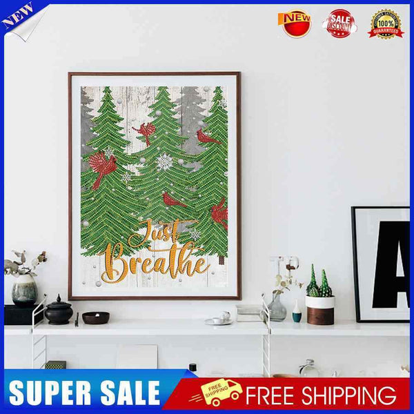 #A Christmas Tree Diamond Painting Special-shaped Partial Drill Wall Decor Gifts