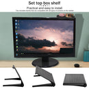 Foldable Adjustable Screen Top Shelf Computer Monitor Riser Stand (Black) Newly