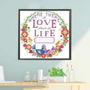 Partial Embroidery Love Life Needlework Stamped 14CT DIY Cross Stitch Kits Decor