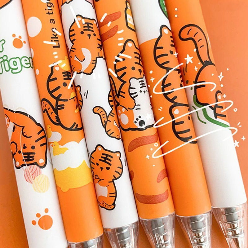Tiger Pattern Cute Cartoon Black Ink Student Stationery Gel Pen Office Supplies