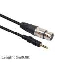YouN XLR 3-Pin Female to 3.5mm TRS Male Audio Cable for Cell Phone