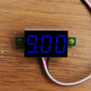 0.36 inch LED Digital Voltmeter Motorcycle Car 2 Wire Voltage Meter (Blue) Newly