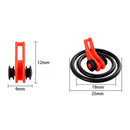 10pcs Fishing Hook Keeper for Fishing Rod Pole Lures Safety Holders (Red)
