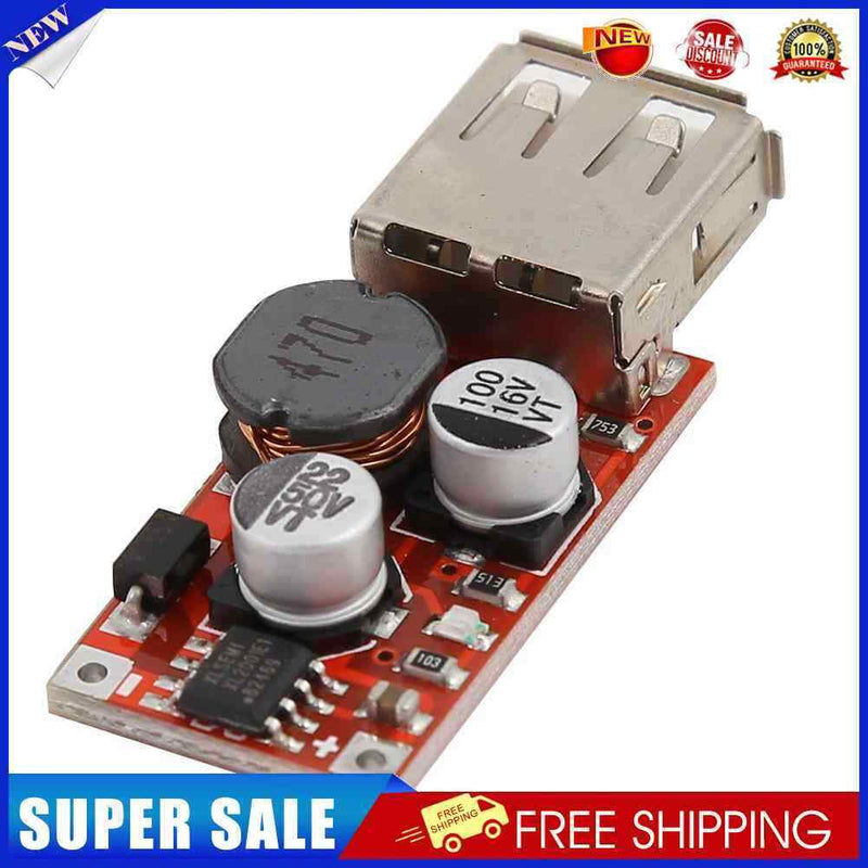 10*DC-DC Step Down Car Charger Power Module 9/12/24V to 5V3A USB Buck Board