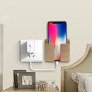 6pcs Wall Mounted Mobile Phone Charging Organizer Storage Box Remote Contro
