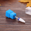 Nail Cone Tip Ceramic Drill Bits Electric Cuticle Clean for Manicure (02) Newly