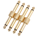 4Pcs Guitar Effects Pedal Adapter Connectors JACK-JACK Converter Straight