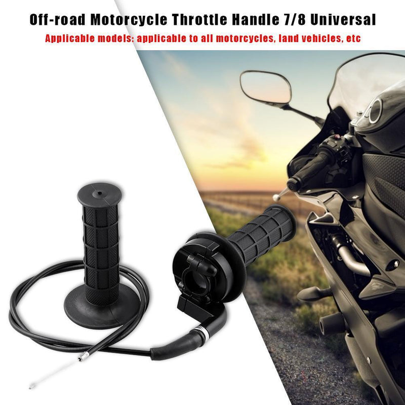 Throttle Handle Twist Hand Grip+Cable Set for 7/8 110-250cc Dirt Pit Bike A