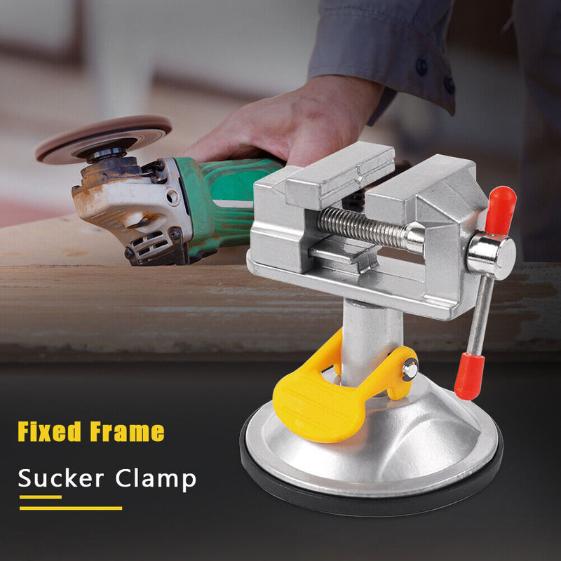 Fixed Frame Sucker Clamp Adjustable Table Bench Vise Rotatable Bench Screw Newly