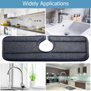 Sink Splash Faucet Countertop Protection Absorbent Draining Mat (14x37cm) Newly