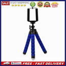 Flexible Octopus Phone Tripod Bracket Monopod with Phone Clip (Blue)